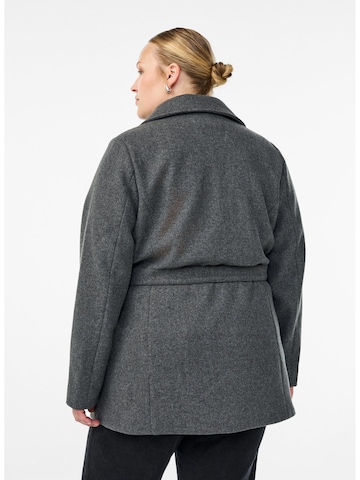 Zizzi Between-seasons coat 'Cacallie' in Grey