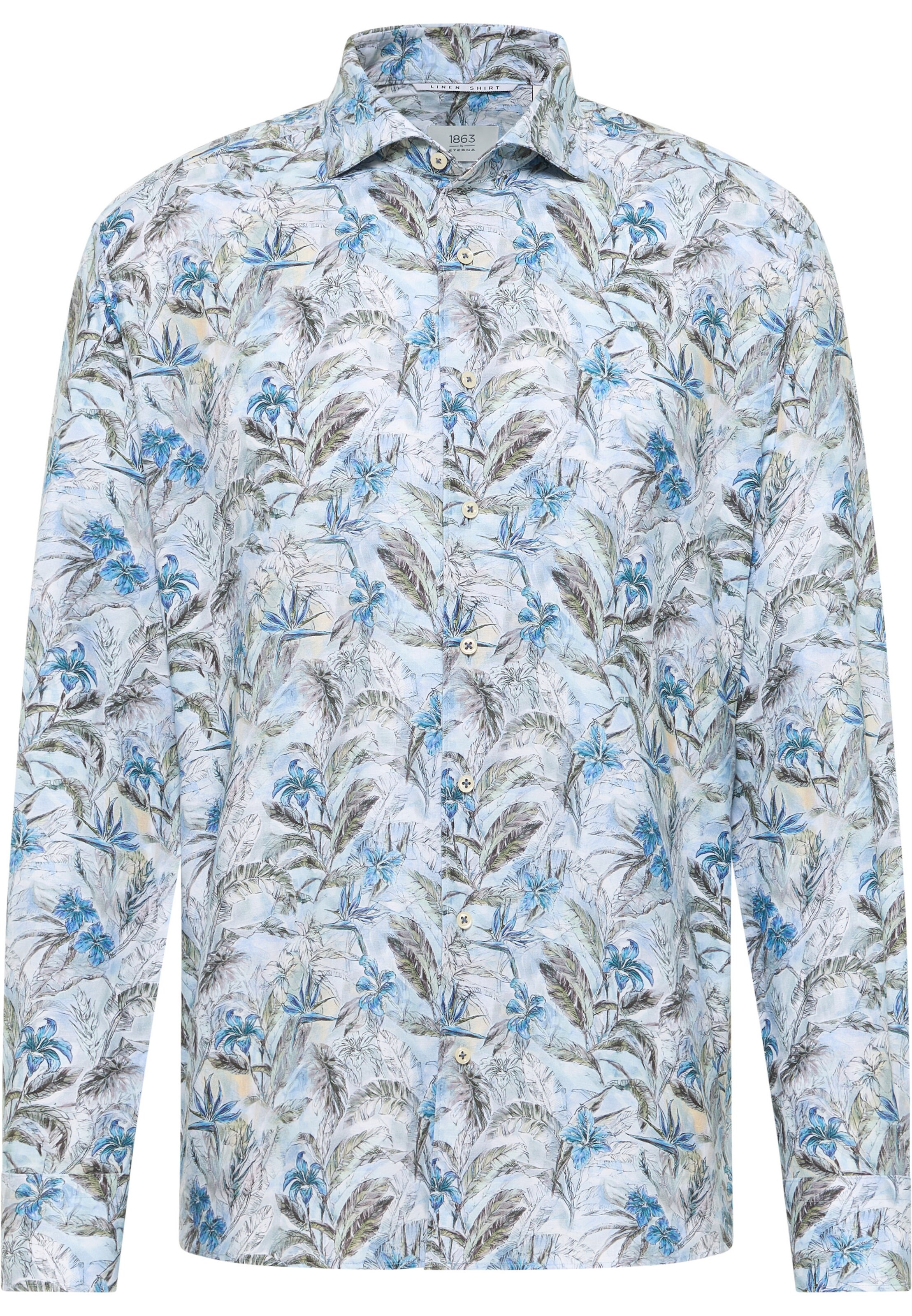 ETERNA Hemd '1863' in Blau: Vorderseite