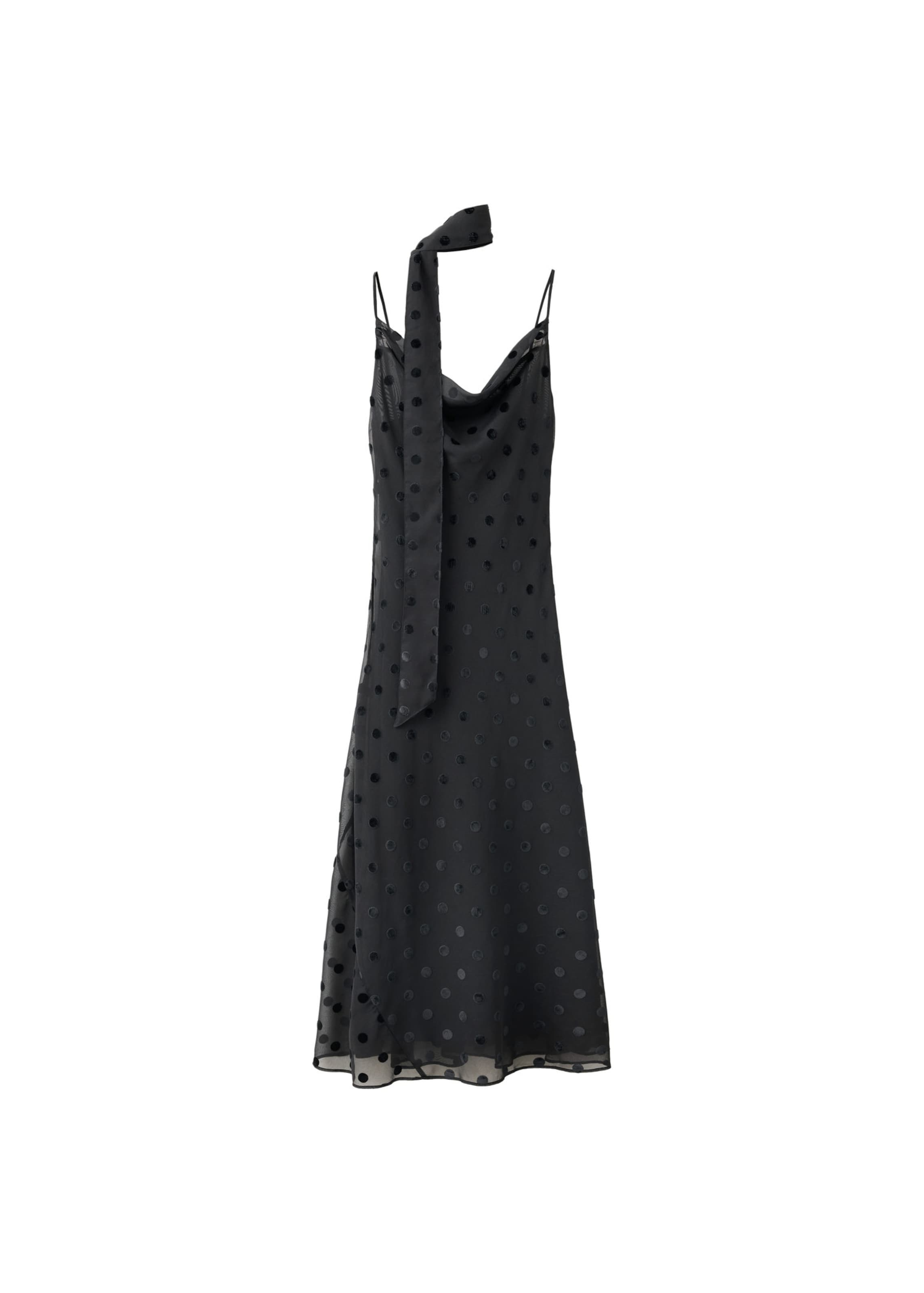 Rochie de cocktail 'LIVY' de la MANGO pe negru: față