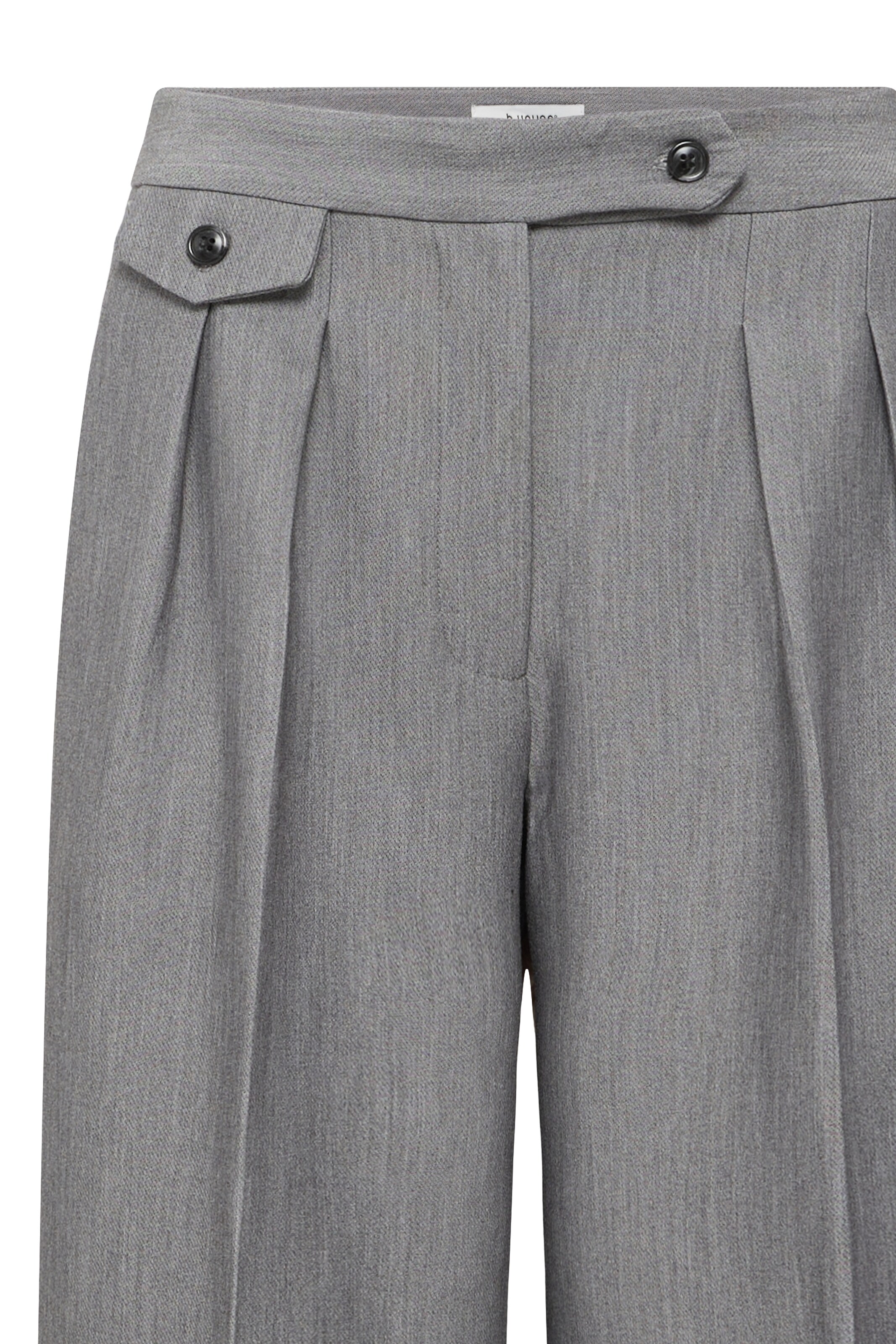 Regular Pantalon à plis b.young en gris