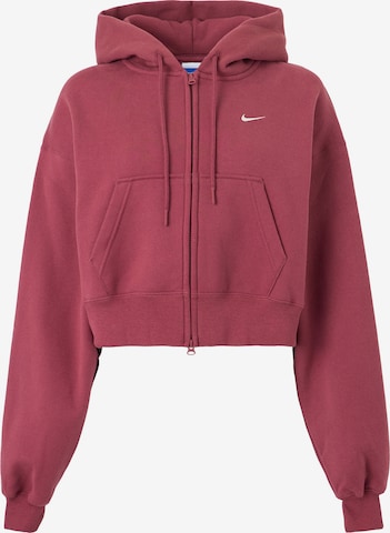 Nike Sportswear Bluza rozpinana 'STDO' w kolorze różowy: przód