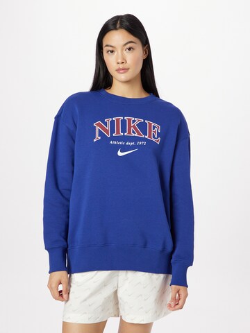 Sweat-shirt Nike Sportswear en bleu : devant