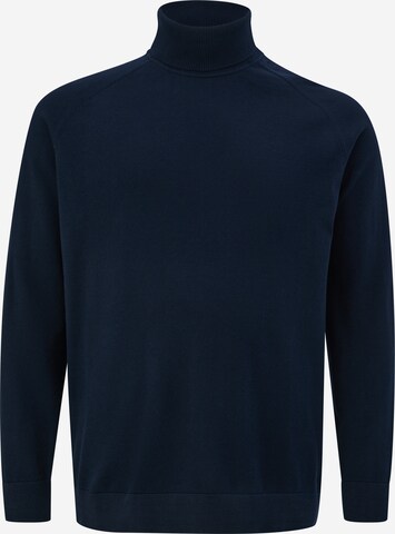 s.Oliver Men Big Sizes Sweater in Blue: front