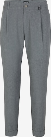 STRELLSON Bandplooibroek 'Louis' in Grijs: voorkant