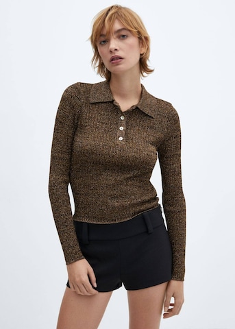 Pull-over 'Vibrac' MANGO en marron : devant