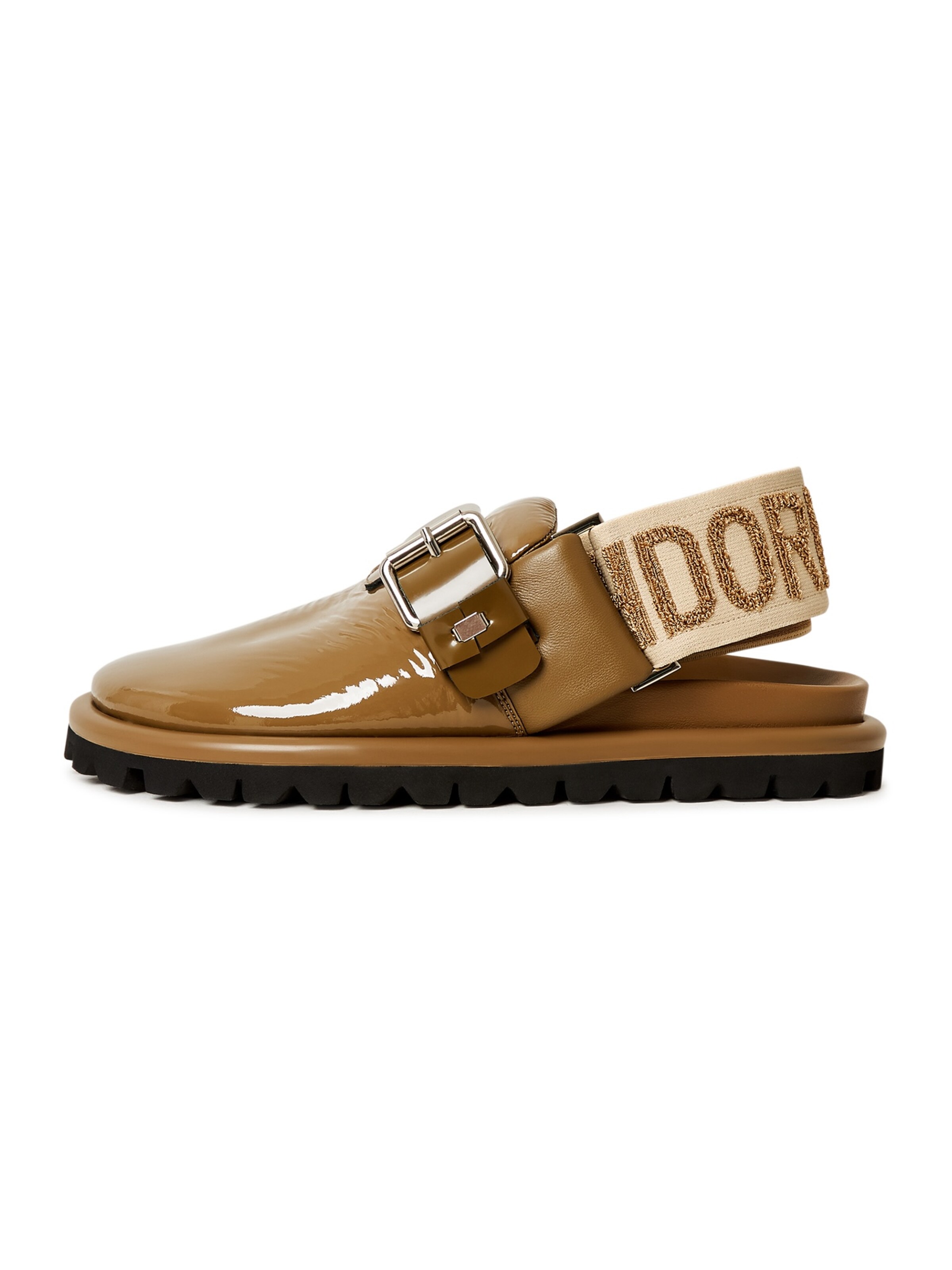 CESARE GASPARI Classic Flats in Beige: front
