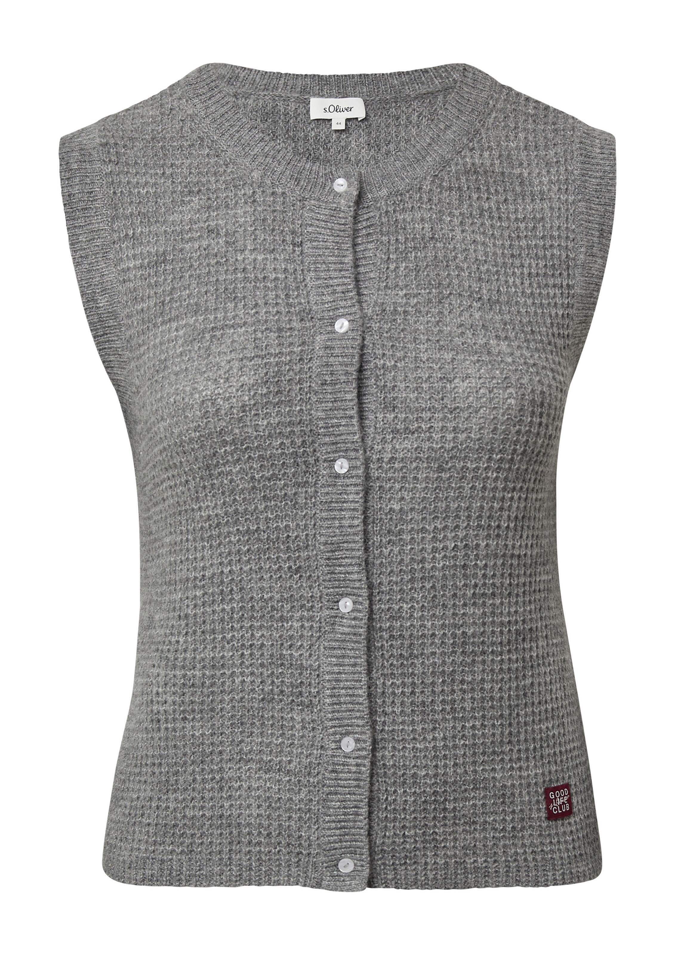 Cardigan s.Oliver en gris : devant