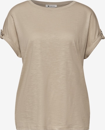 STREET ONE Tričko – béžová: přední strana