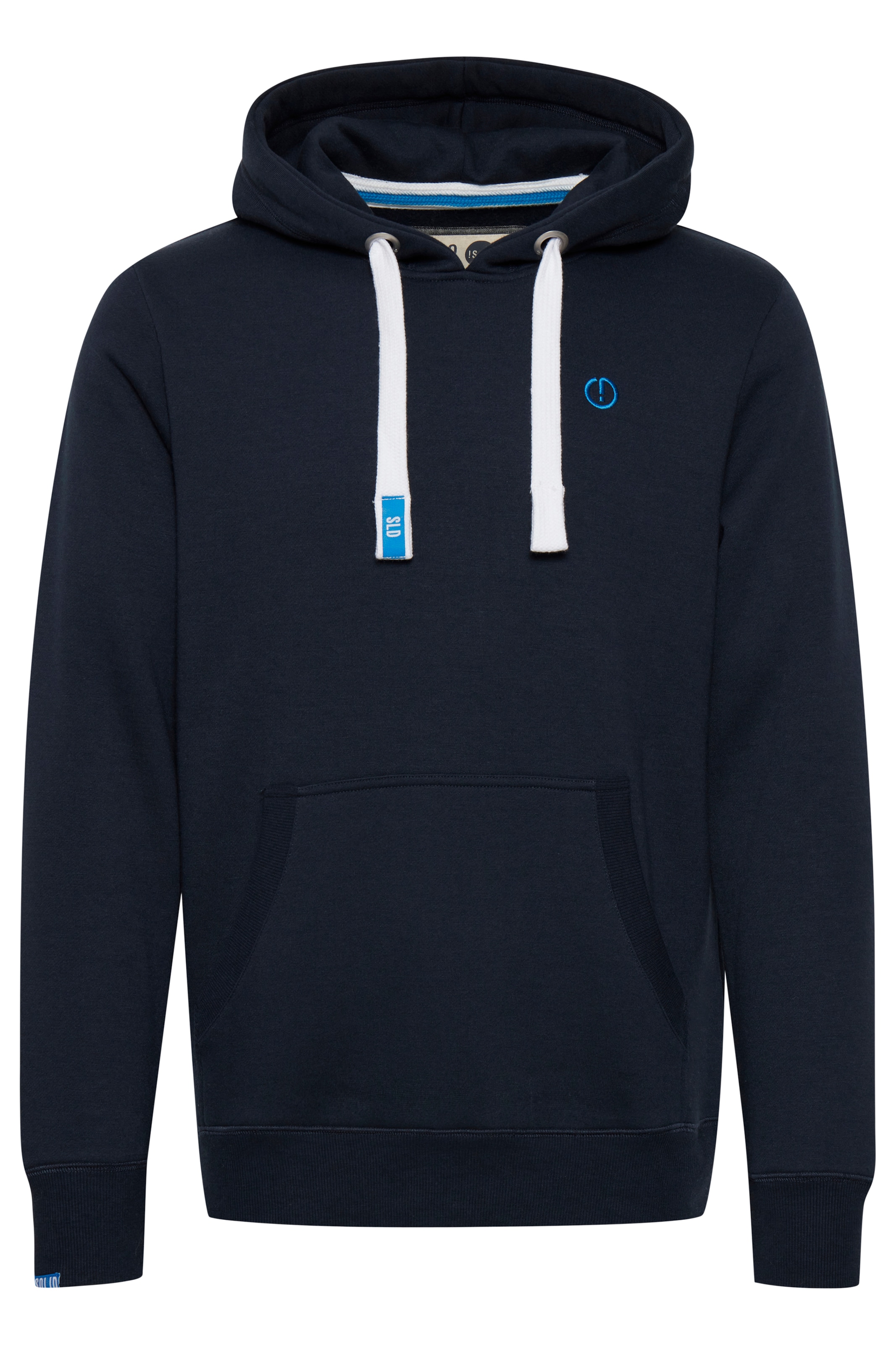 Sweat-shirt 'Benn' !Solid en bleu : devant