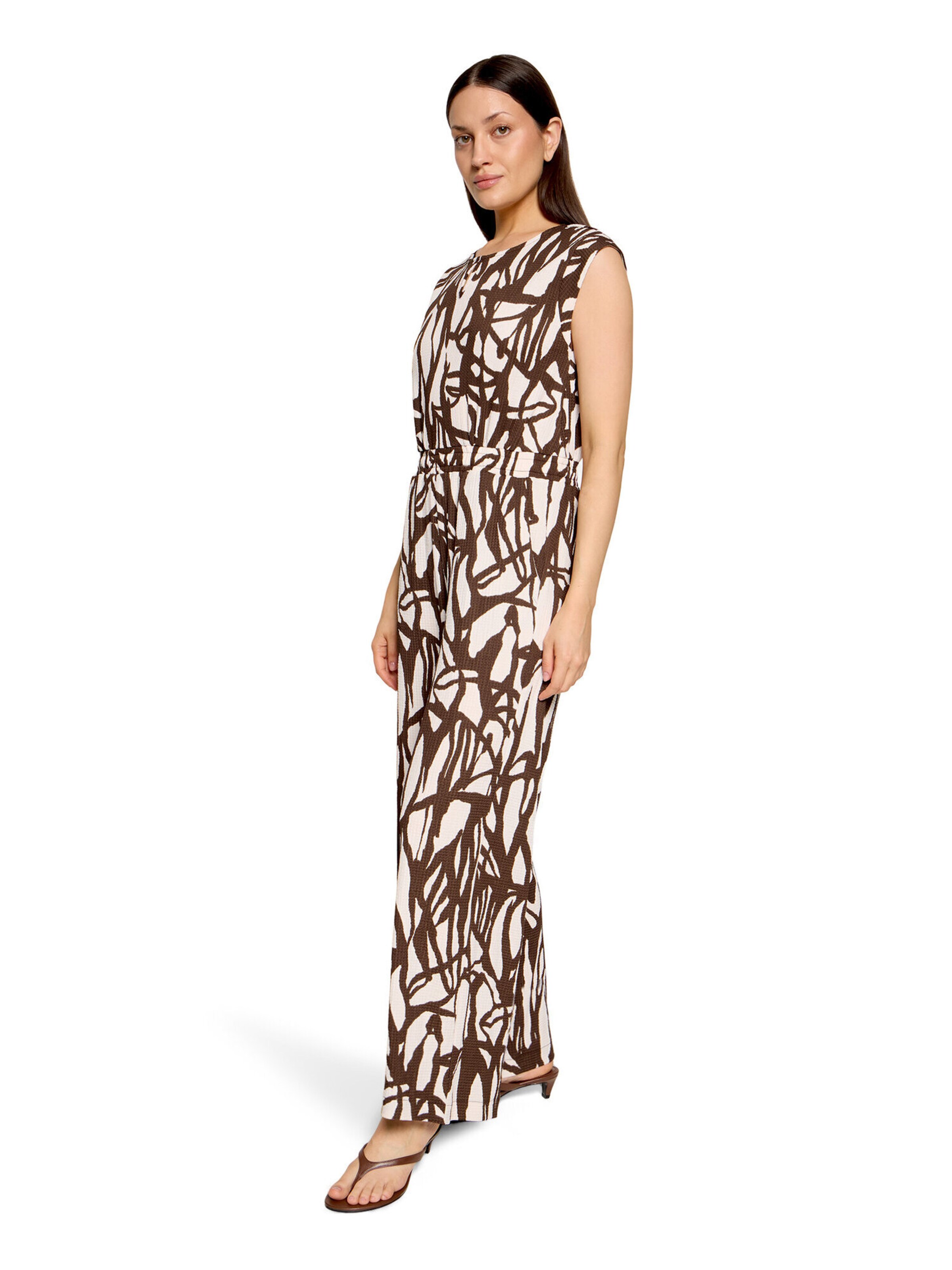 Cartoon Jumpsuit in Beige