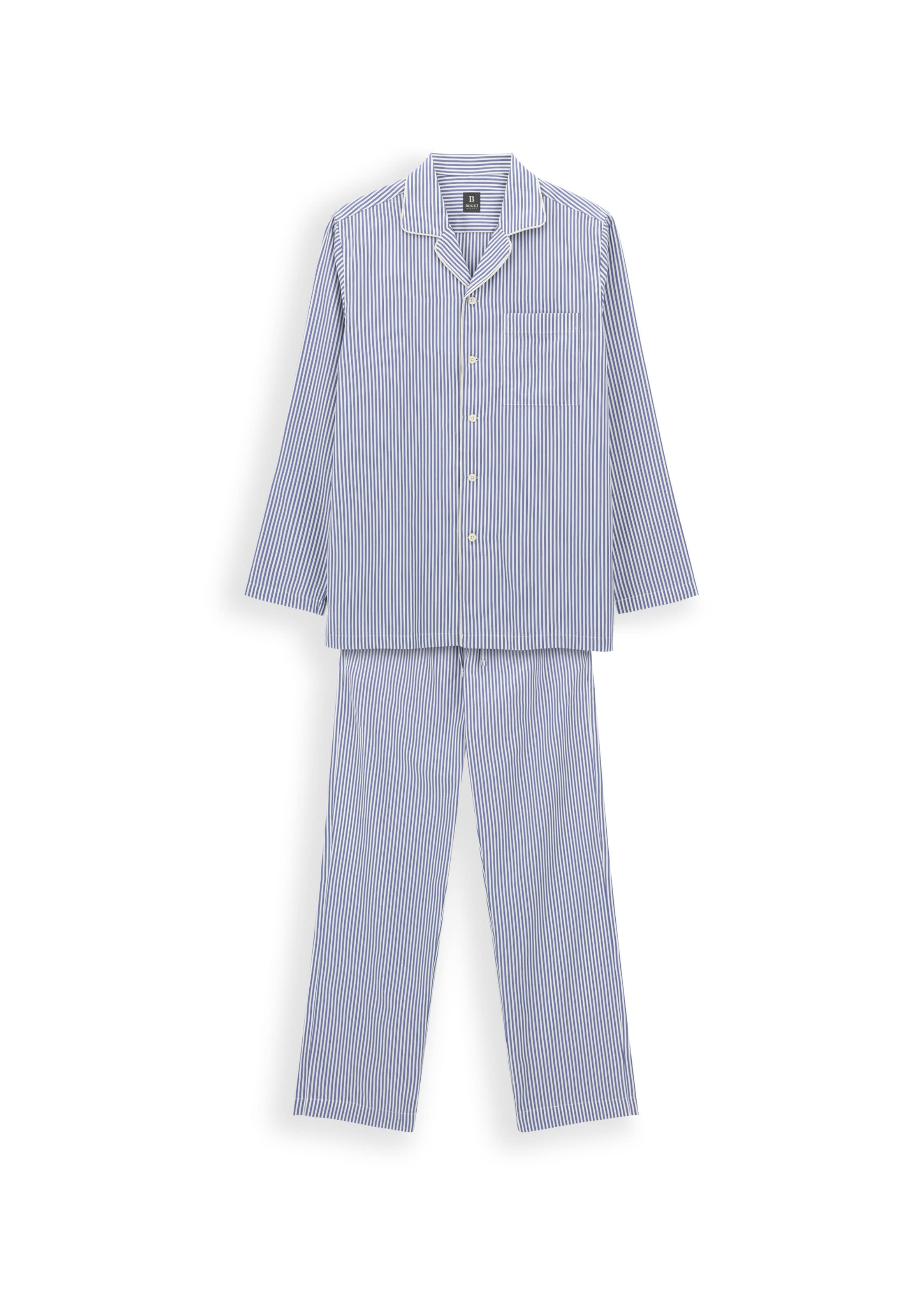 Pyjama long Boggi Milano en bleu : devant