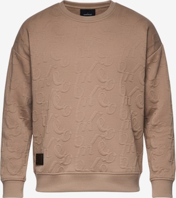Sweat-shirt 'B1712' Ombre en beige : devant