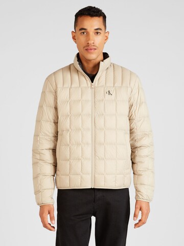 Calvin Klein Jeans Between-season jacket in Beige: front