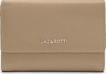 Lazarotti Wallet 'Bologna' in Beige: front