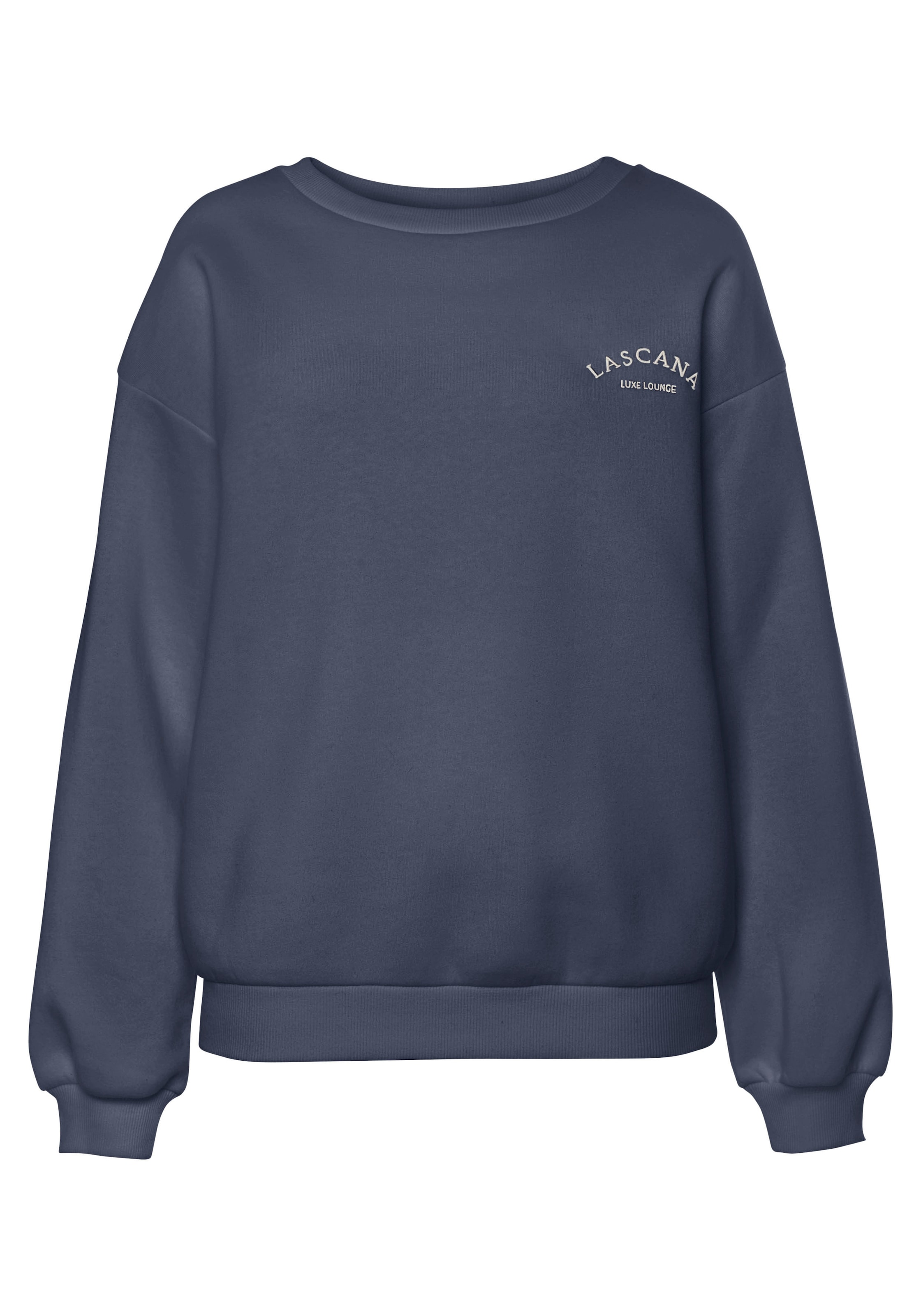 LASCANA Sweatshirt in Blue: front