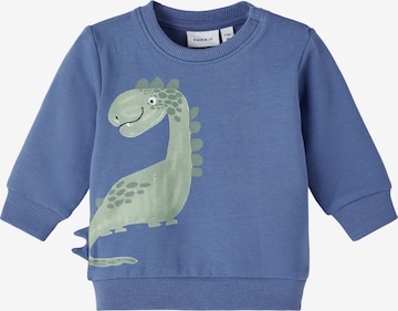 NAME IT Sweatshirt 'Tas' in Blauw: voorkant