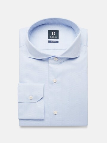 Boggi Milano Slim Fit Hemd in Blau