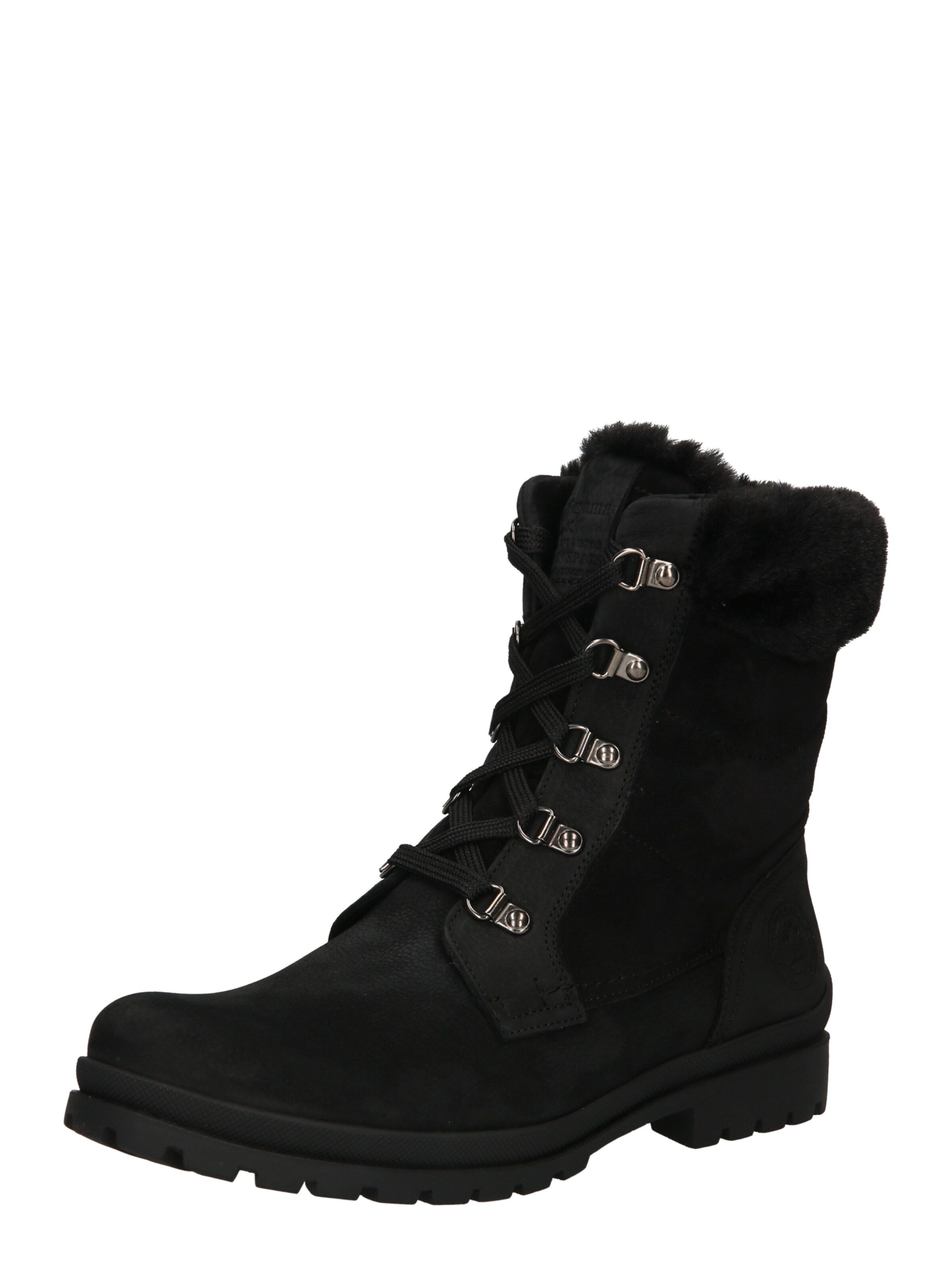 PANAMA JACK Lace-Up Ankle Boots 'Tuscani' in Black: front