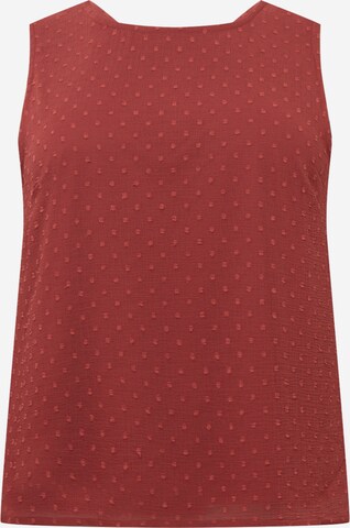 ABOUT YOU Curvy Shirt 'Laurina' in Rood: voorkant