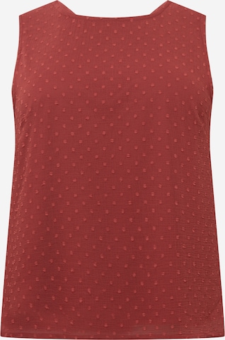 ABOUT YOU Curvy T-shirt 'Laurina' i röd: framsida