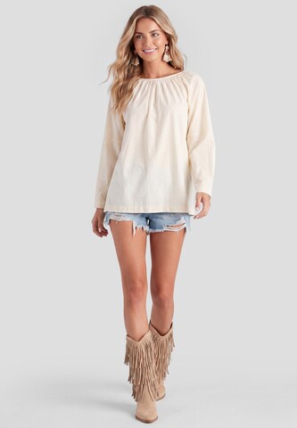IZIA - Blusa en beige