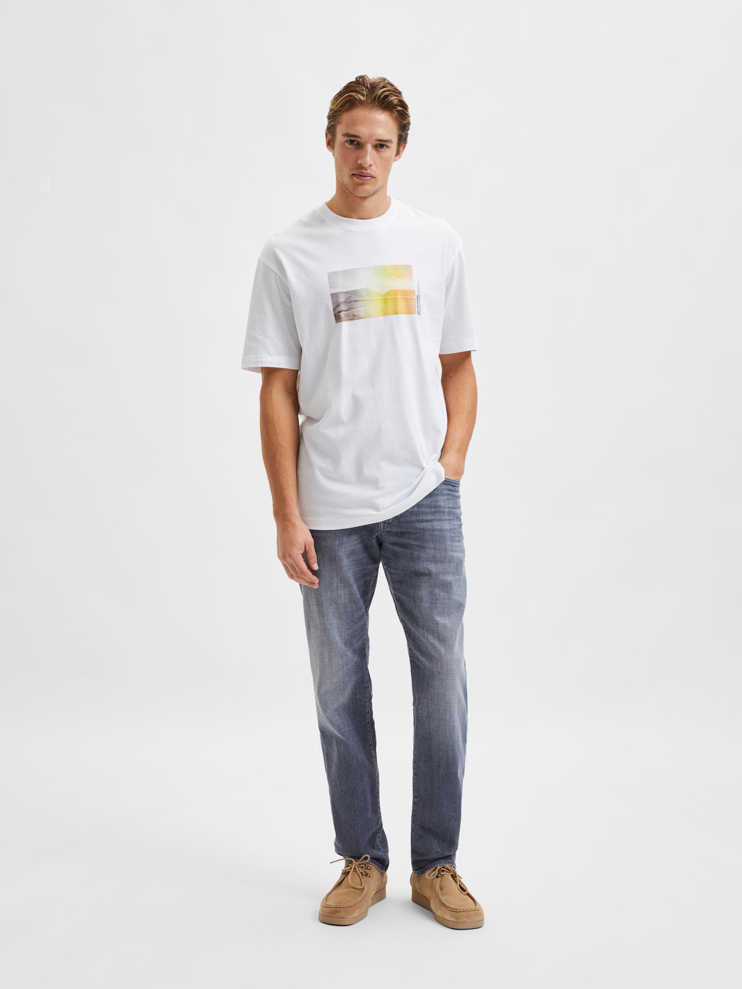SELECTED HOMME Shirt 'Gunter' in White 