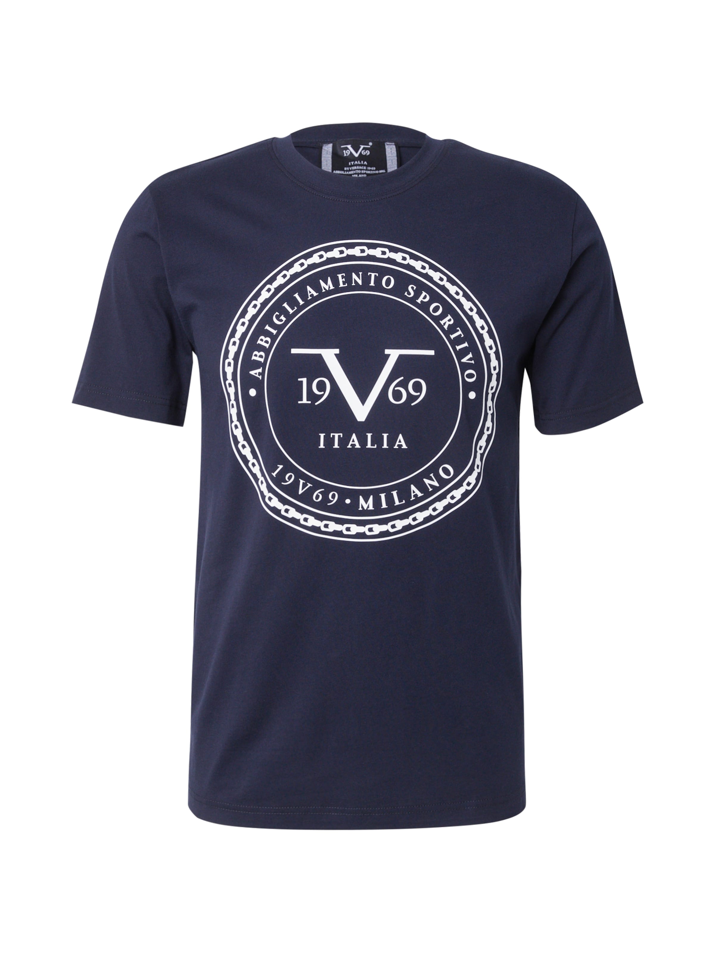 19V69 ITALIA Shirt 'Felix' in Blau: Vorderseite