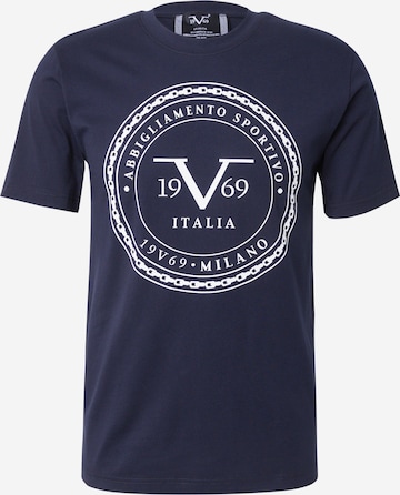 19V69 ITALIA Shirt 'Felix' in Blau: Vorderseite