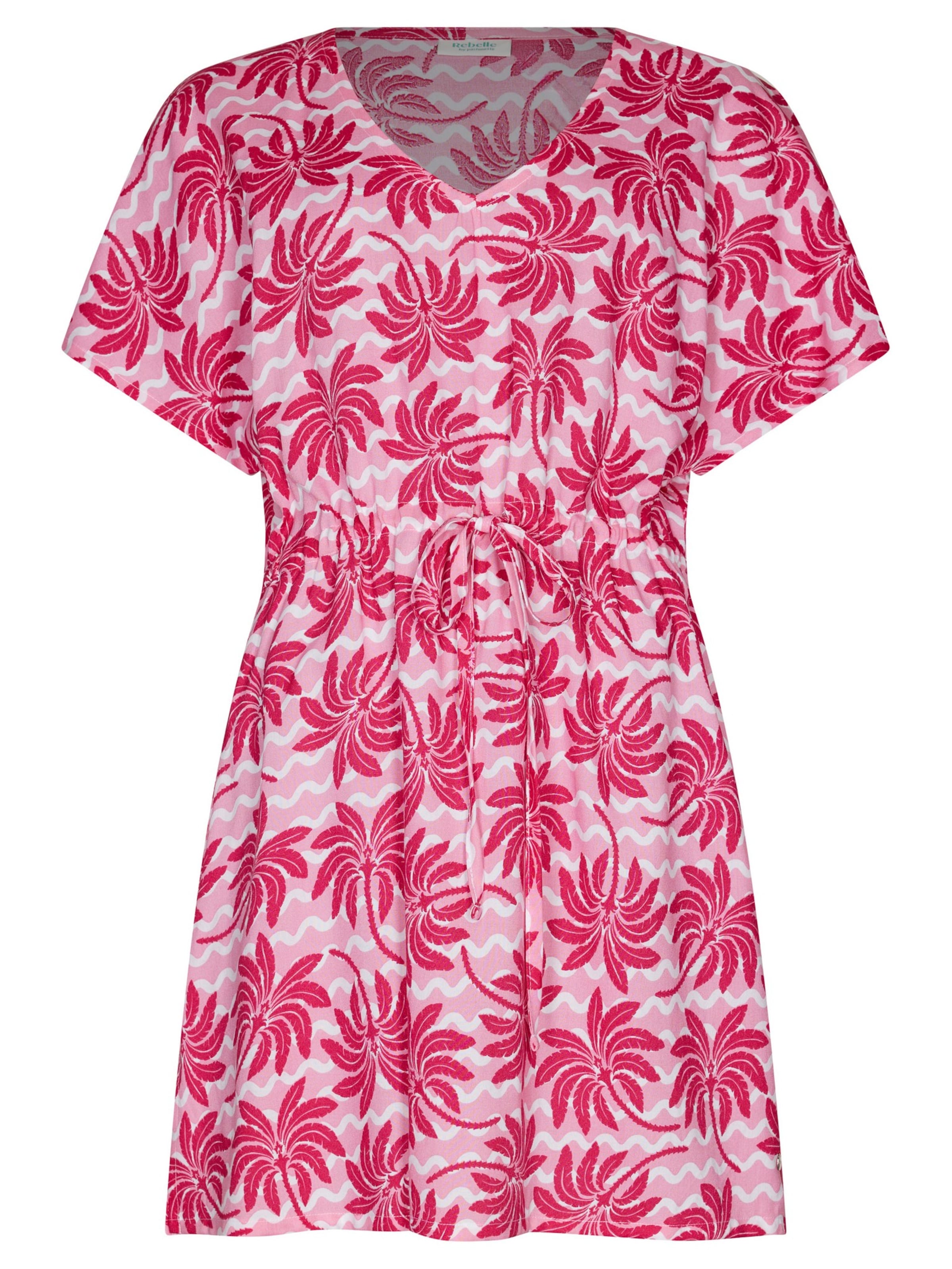 Rebelle Strandjurk in Roze: voorkant