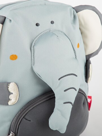 SIGIKID Backpack 'Kindergarten Rucksack fröhliches Tiergesicht, 5,2 Liter' in Grey