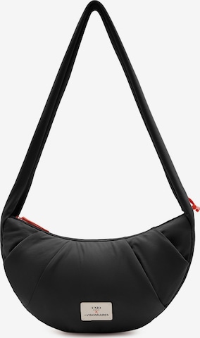 Les Visionnaires Schoudertas 'Unio Vancouver' in Zwart: voorkant