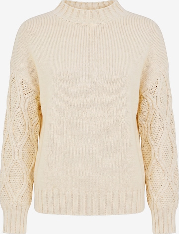 Pull-over Imily Bela en beige : devant