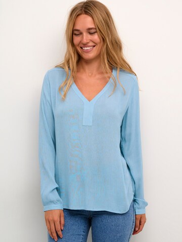 Kaffe Blouse 'Amber' in Blauw: voorkant