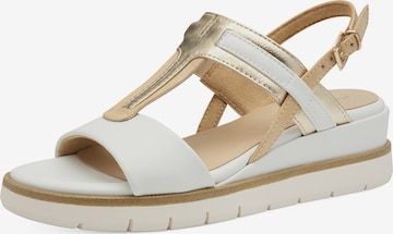 MARCO TOZZI - Sandália em branco: frente