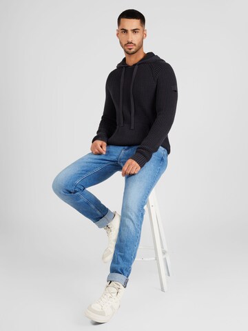 JOOP! Jeans Sweater 'Hoodor' in Black