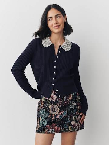 Next Kardigán - kék: elől