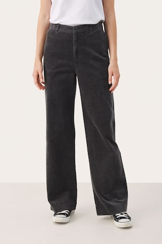 Part Two Wide leg Trousers 'Clarisse' in Grey: front