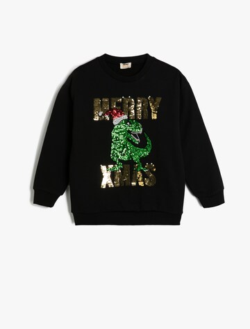 Koton Sweatshirt in Schwarz: Vorderseite