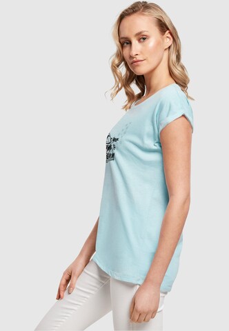 Merchcode Shirt 'Its Your Time To Bloom' in Blauw