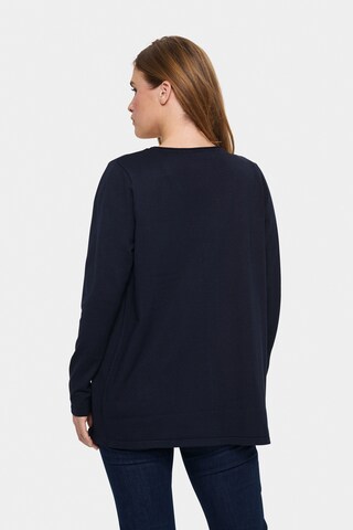 SAINT TROPEZ Gebreid vest 'KilaSZ' in Blauw