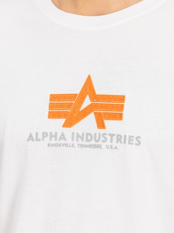 T-Shirt ALPHA INDUSTRIES en blanc