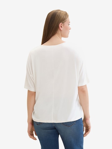 Tom Tailor Women + T-shirt i vit