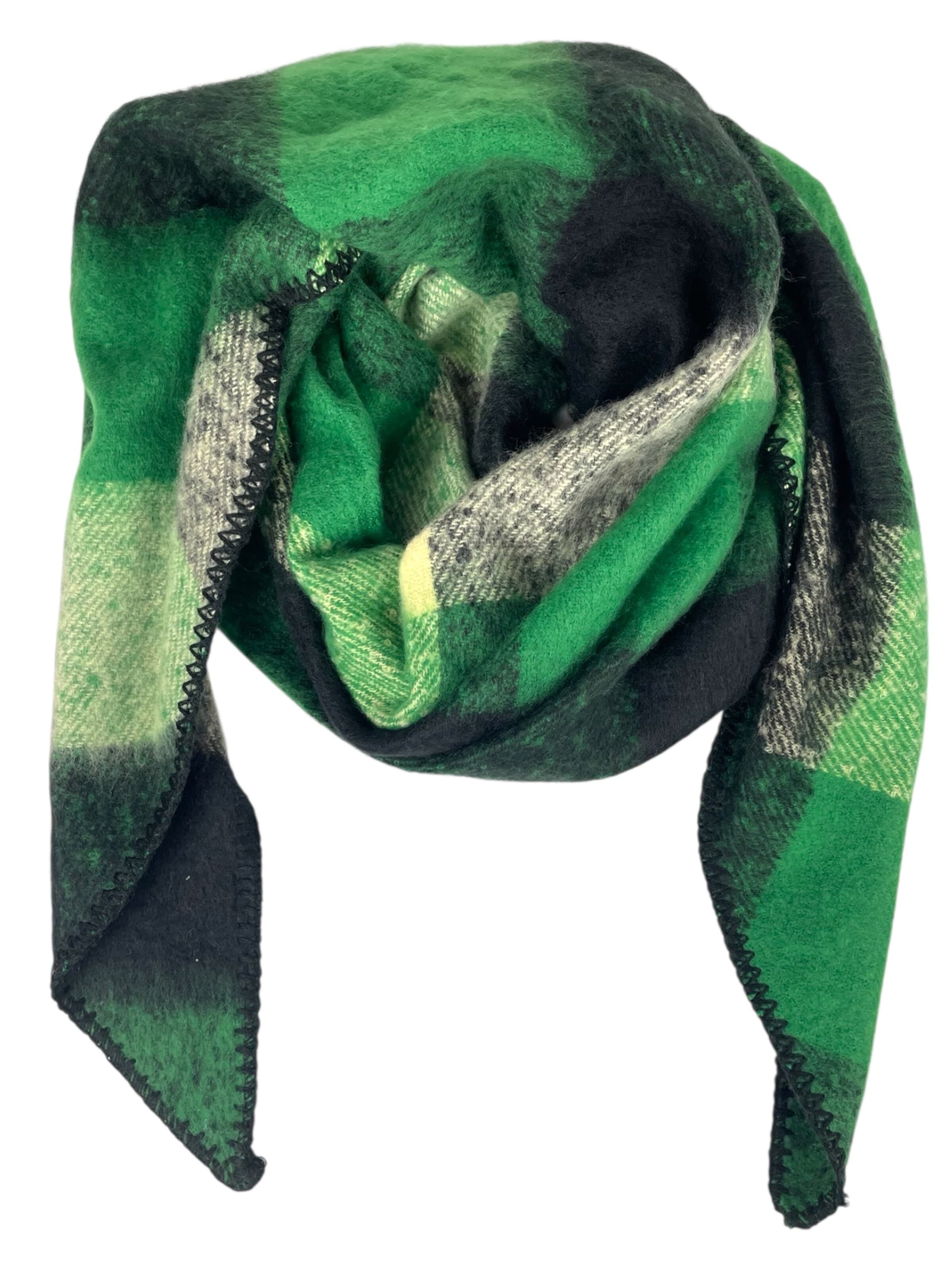 Kumixi Scarf 'Karo' in Green: front