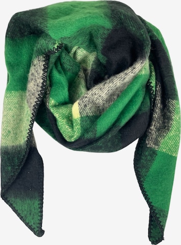Sciarpa 'Karo' di Kumixi in verde: frontale