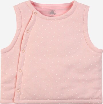 Gilet PETIT BATEAU en rose : devant