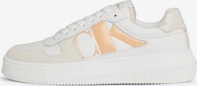 Calvin Klein Jeans Turnschuhe aus Leder ' ' in hellbeige / mandarine / offwhite, Produktansicht