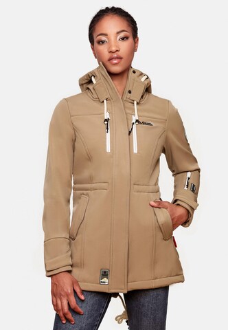 MARIKOO Raincoat 'Zimtzicke' in Brown: front