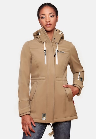 MARIKOO Raincoat 'Zimtzicke' in Brown: front