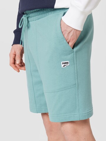 PUMA Regular Broek 'Downtown' in Blauw