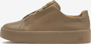 Baskets basses Kazar en gris : devant